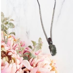 Pure Jade Nugget Necklace